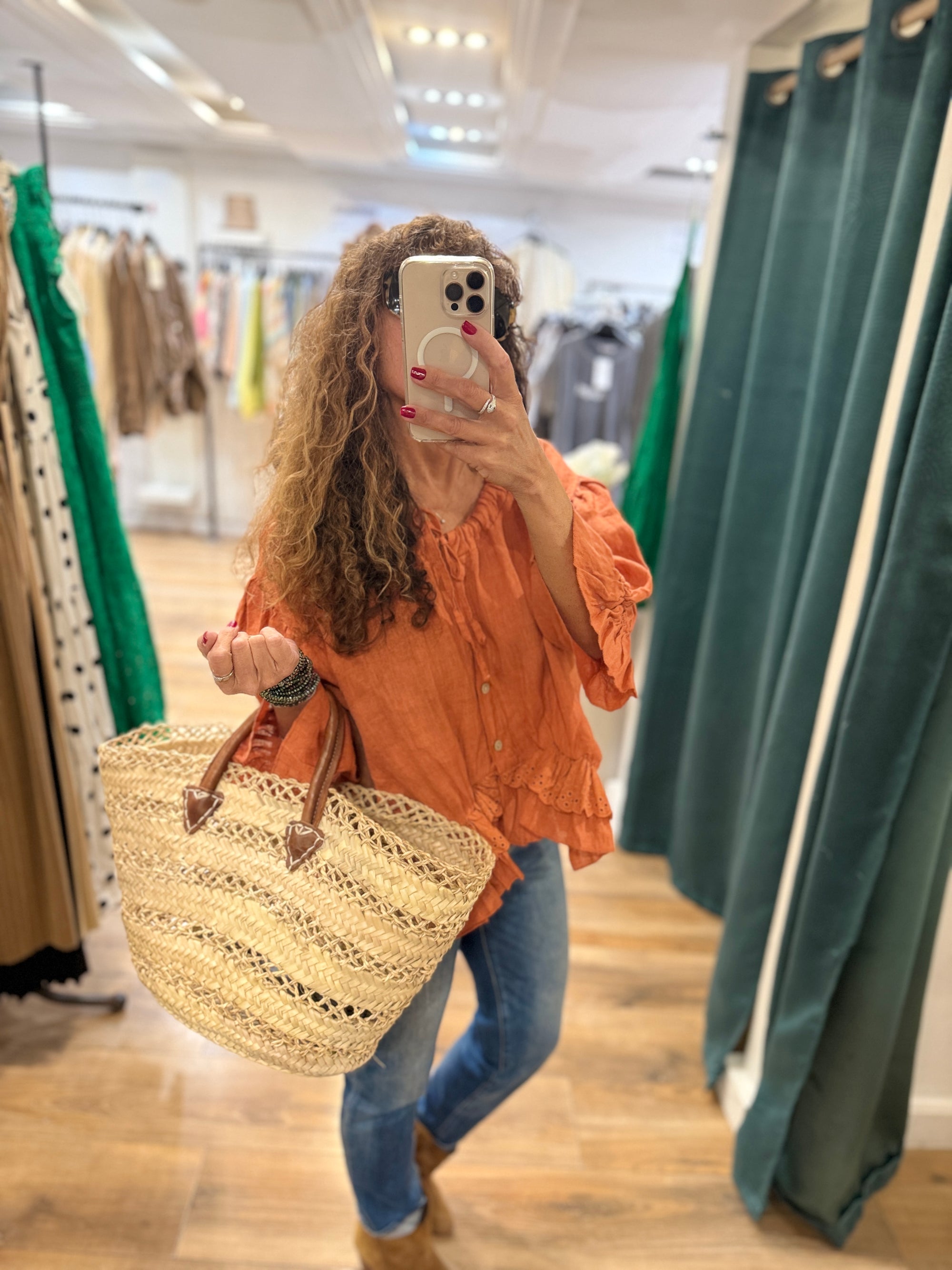BLOUSE BOHÈME TERRACOTTA