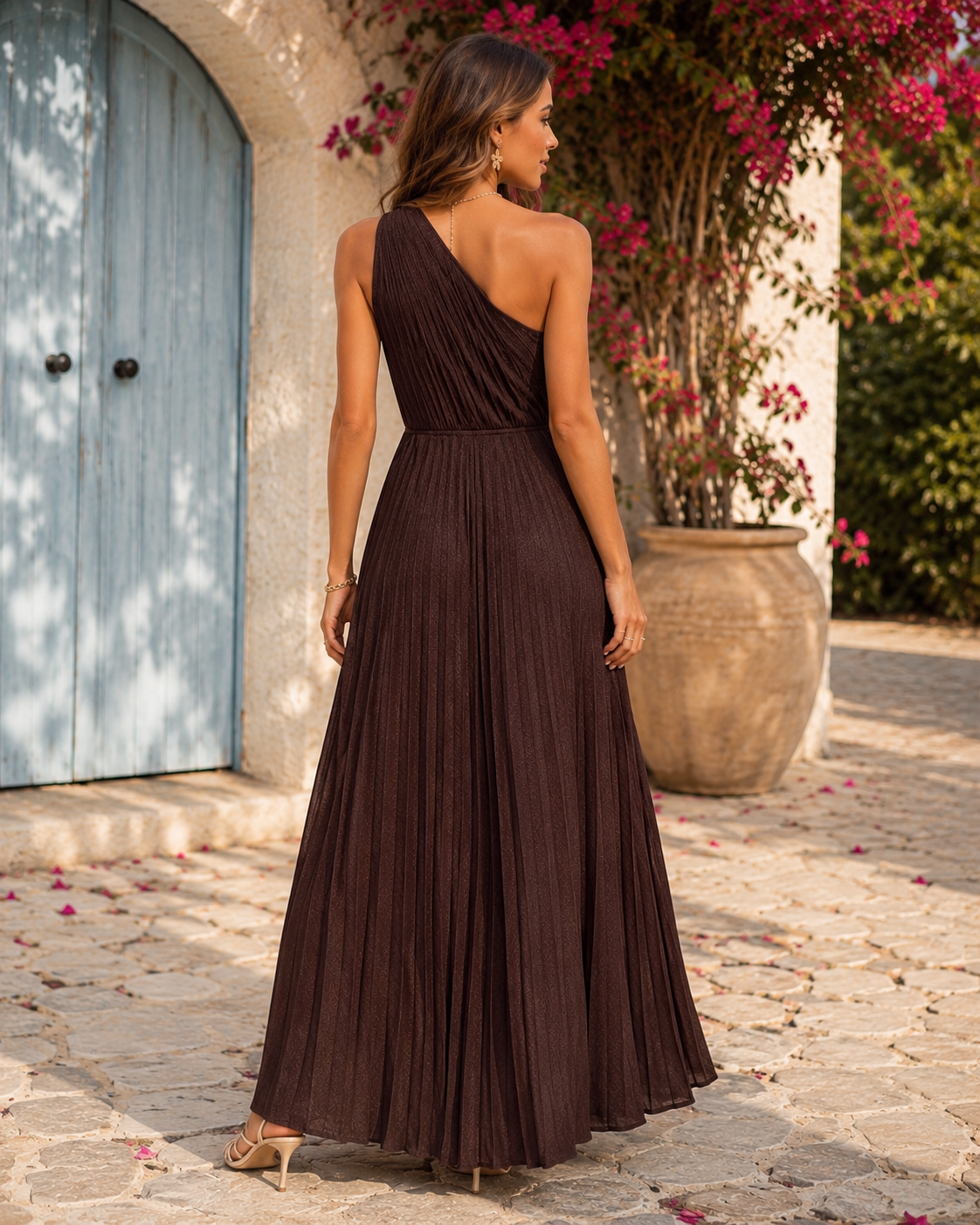 ROBE ELISABETH CHOCO LUREX