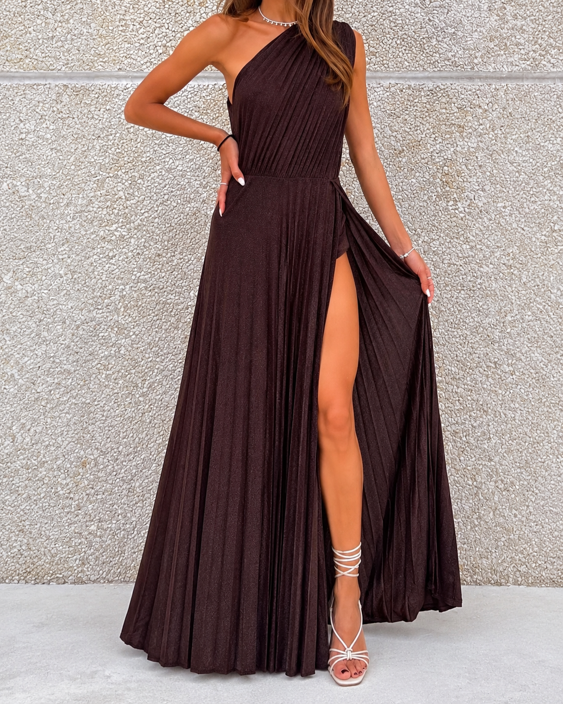 ROBE ELISABETH CHOCO LUREX