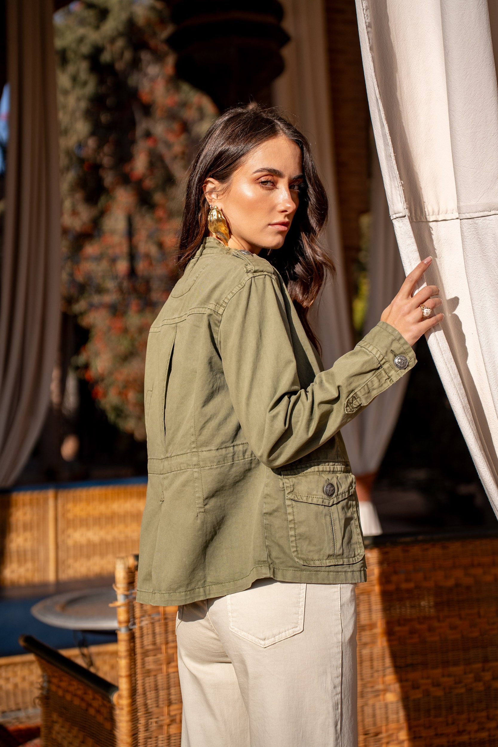 VESTE SAHARIENNE KAKI