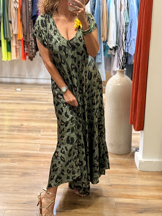 ROBE LONGUE SAVANNAH KAKI