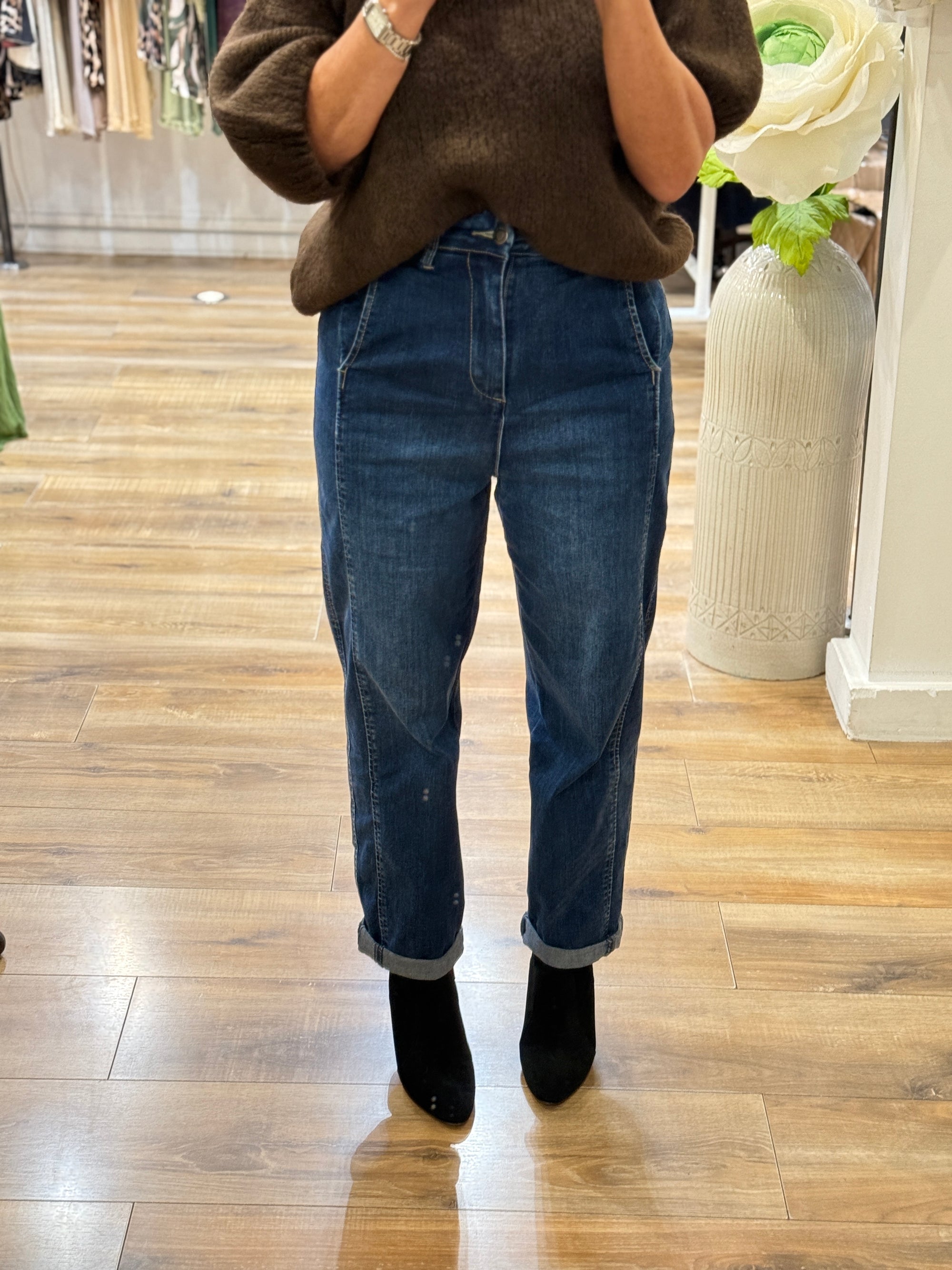 JEAN BOYFIREND BLEU BRUT