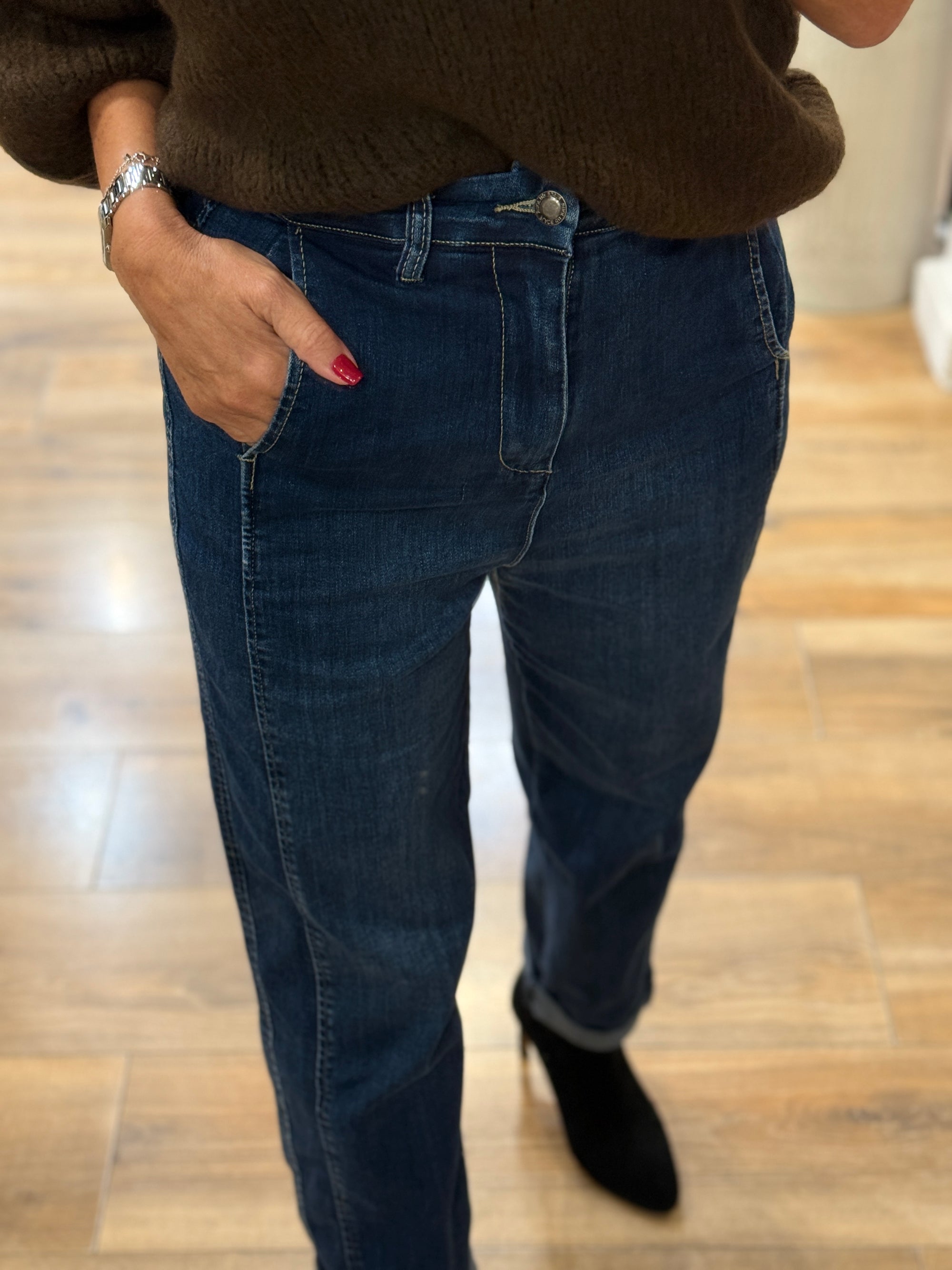 JEAN BOYFIREND BLEU BRUT