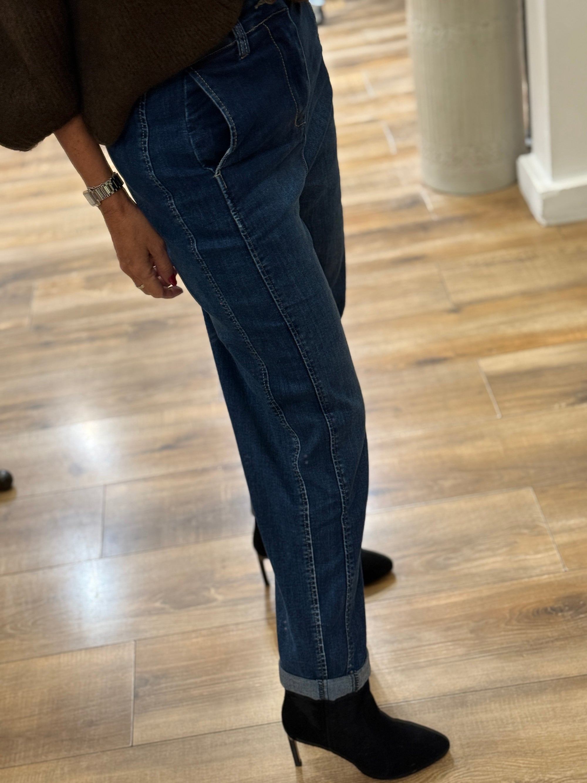 JEAN BOYFIREND BLEU BRUT