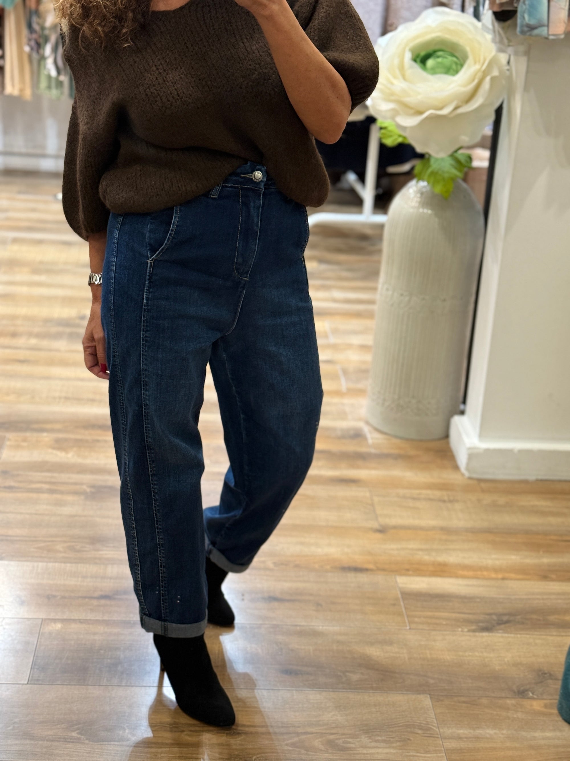 JEAN BOYFIREND BLEU BRUT