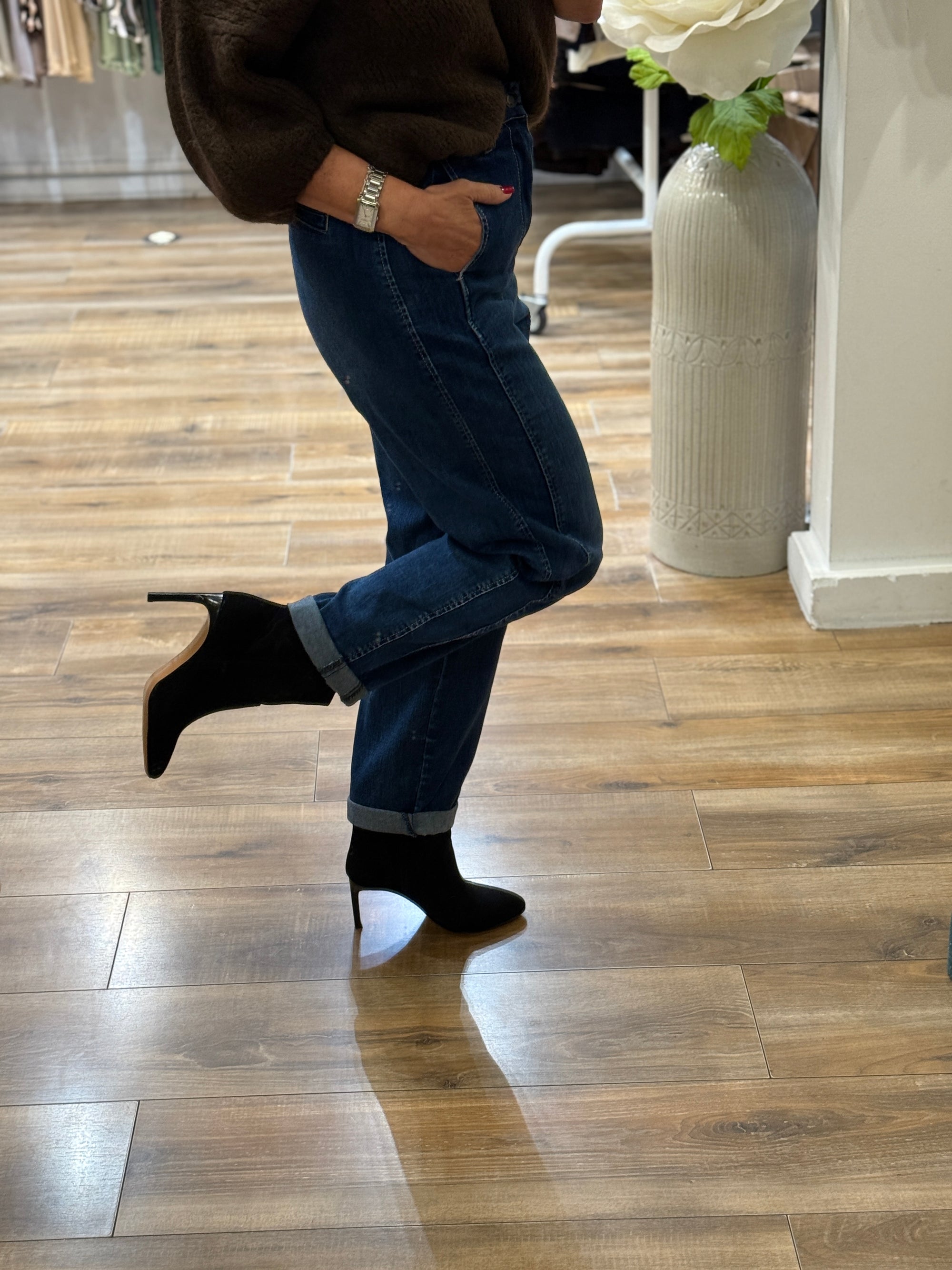 JEAN BOYFIREND BLEU BRUT