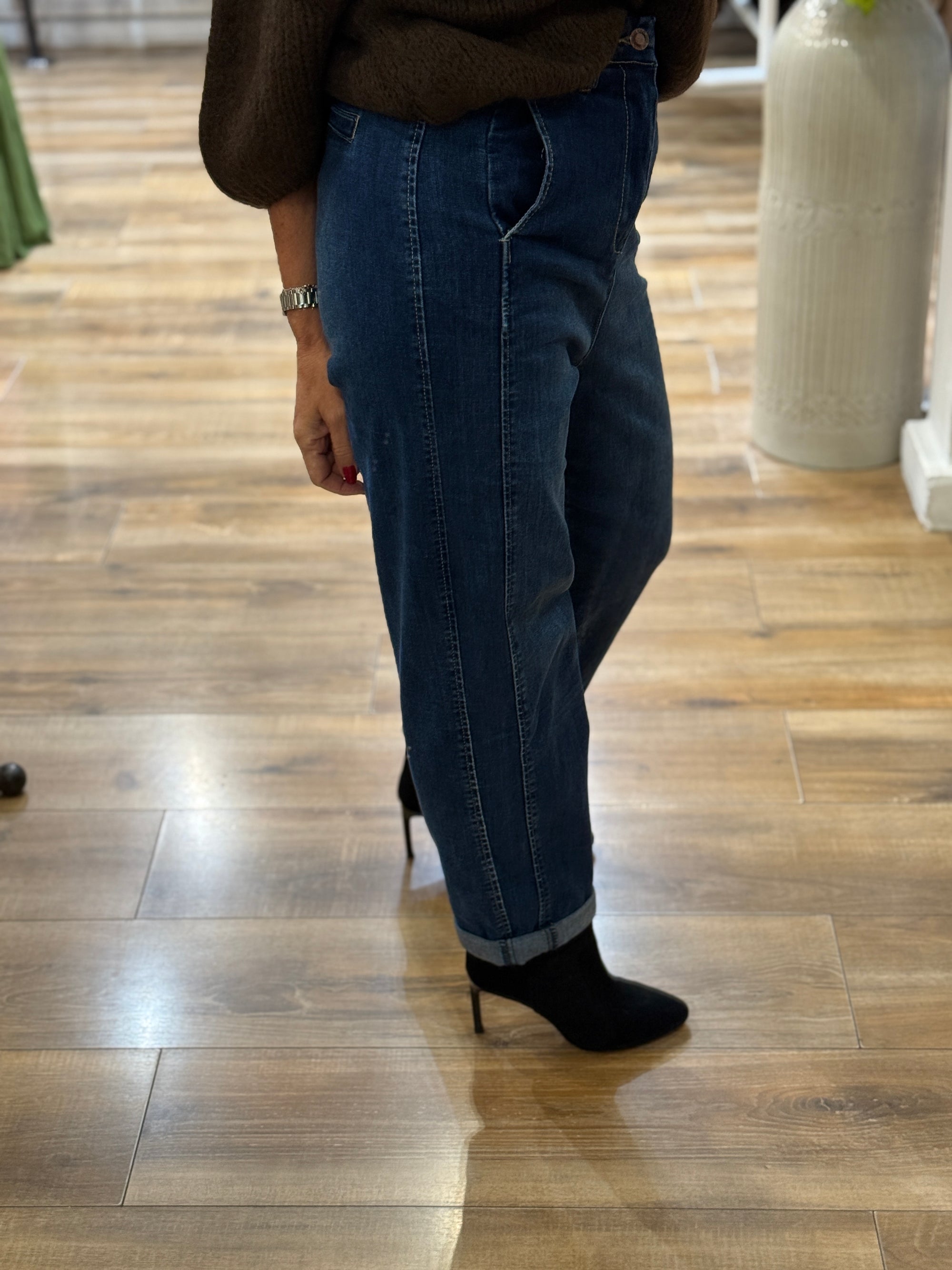 JEAN BOYFIREND BLEU BRUT