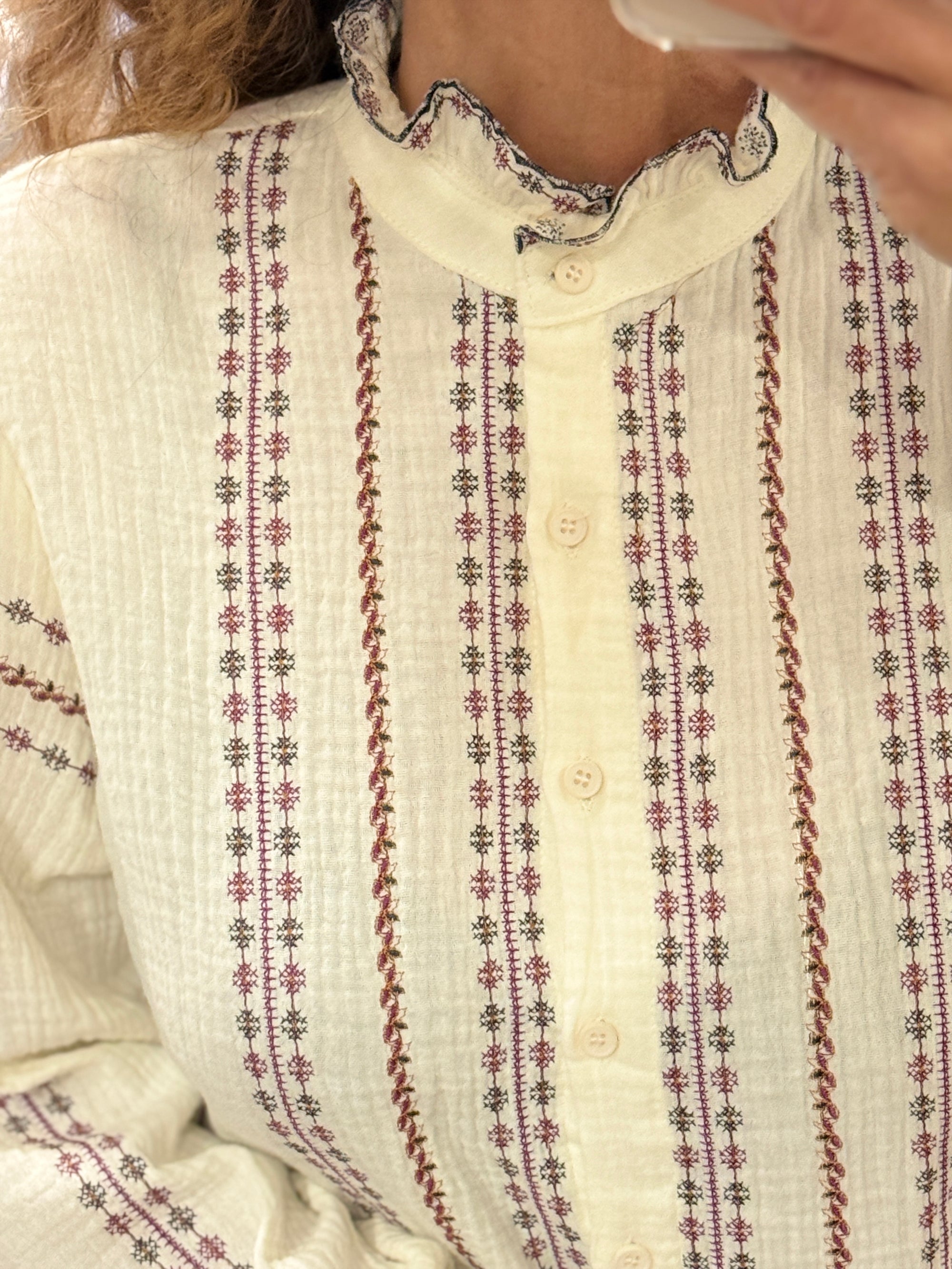 CHEMISE BRODÉE BOHÈME