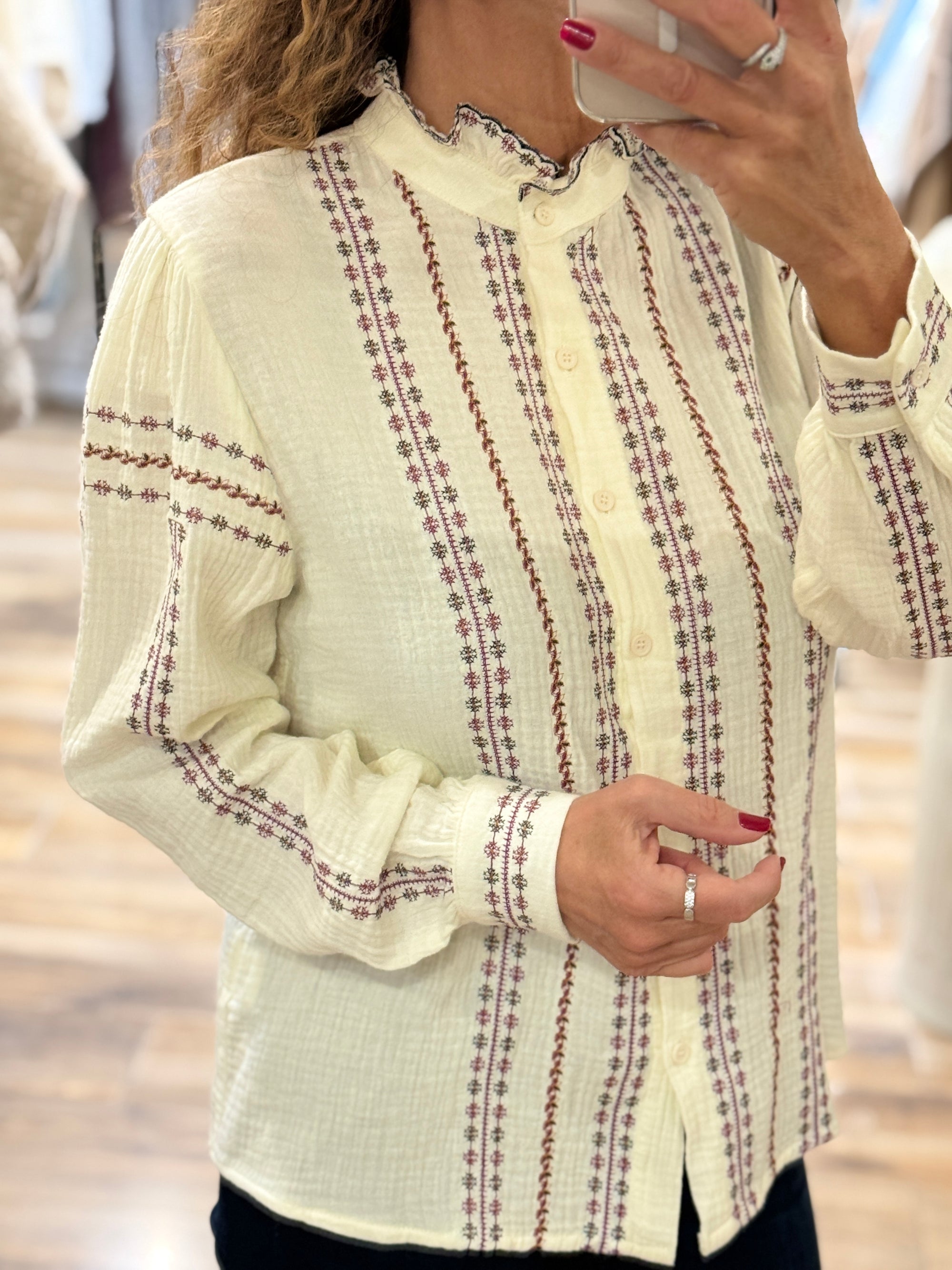 CHEMISE BRODÉE BOHÈME